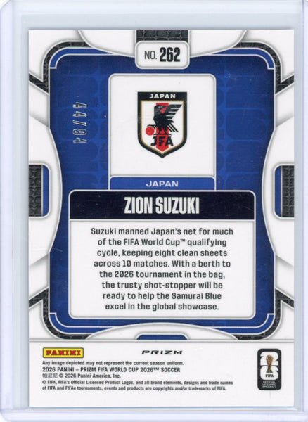 Zion Suzuki 2026 Fifa World Cup Prizm Stars Stripes Blue /94