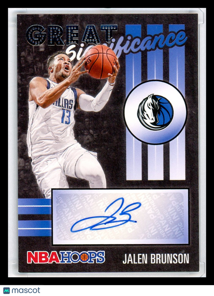 Jalen Brunson - 2020 Panini Hoops Great Significance Auto