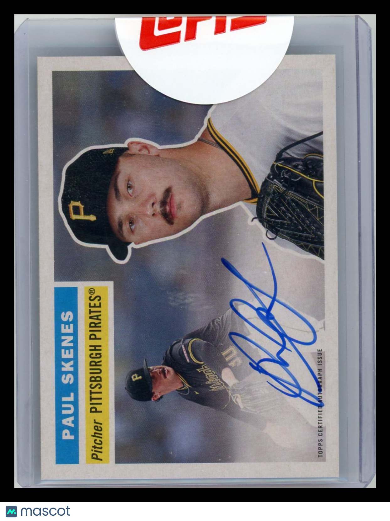 Paul Skenes - 2025 Topps Heritage 25th Anniversary Autographs 078/200 Autograph