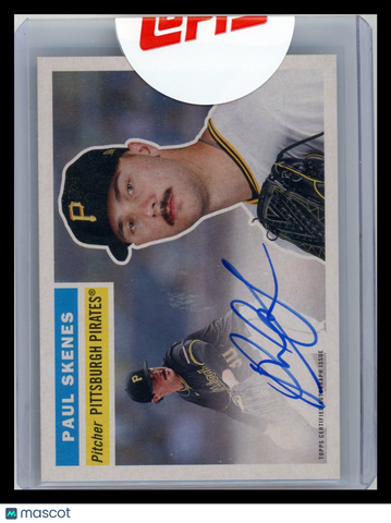 Paul Skenes - 2025 Topps Heritage 25th Anniversary Autographs 078/200 Autograph