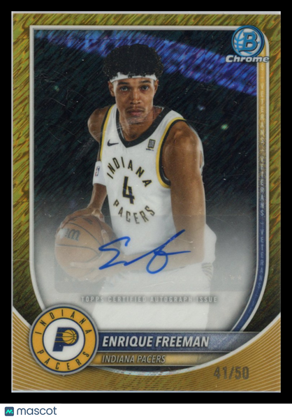 Enrique Freeman - 2025 Topps Bowman Chrome Gold Shimmer 41/50