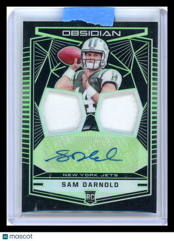 Sam Darnold - 2018 Panini Obsidian Autograph Player-worn material RC 10/25