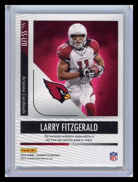 Larry Fitzgerald - 2026 Panini Silhouette Football Red Jersey Patch 40/49