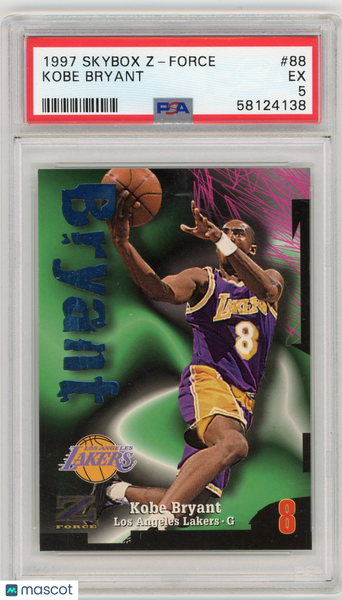 Kobe Bryant - 1997 Skybox Z-Force PSA 5 #88