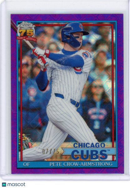 Pete Crow Armstrong - 2026 Topps Chrome Logofractor Purple /75