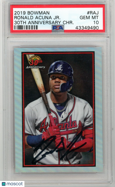 Ronald Acuna JR. - 2019 Bowman 30th Anniversary Chrome PSA 10