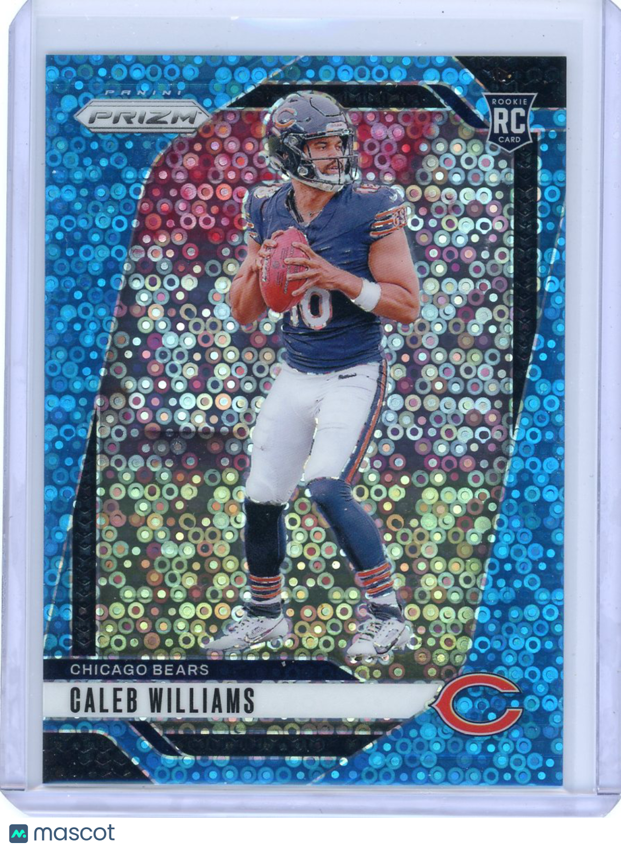 Caleb Williams - 2024 Panini Prizm Football Blue Disco 62/99 Rookie RC #301