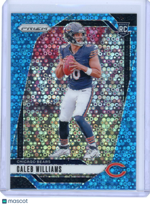 Caleb Williams - 2024 Panini Prizm Football Blue Disco 62/99 Rookie RC #301