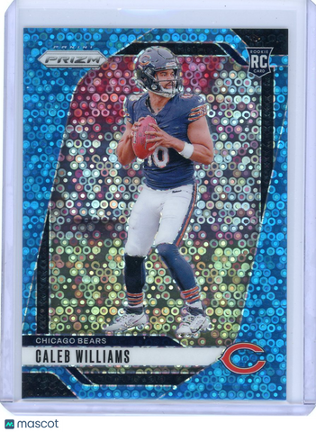 Caleb Williams - 2024 Panini Prizm Football Blue Disco 62/99 Rookie RC #301