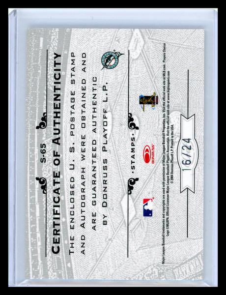 Miguel Cabrera - Donruss Playoff Stamps 2005 Autograph 16/24 Postage Stamp