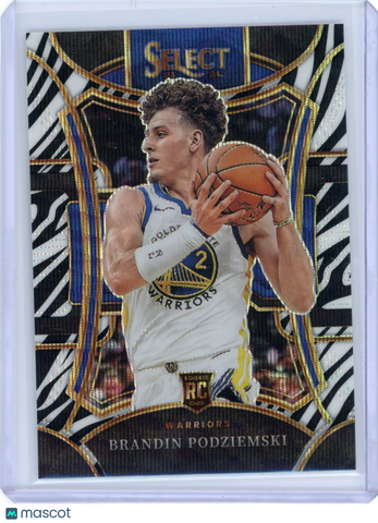 Brandin Podziemski - 2023-24 Panini Select Prizm Mezzanine Zebra Case Hit RC