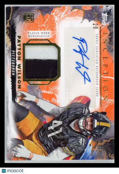 Payton Wilson - 2024 Topps Inception Autograph Patch Orange 7/20