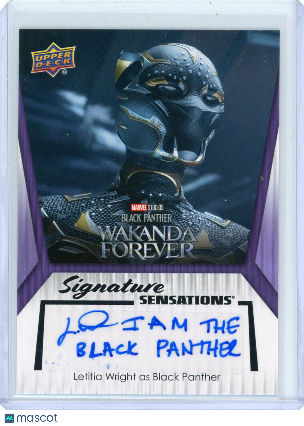 Letitia Wright - 2024 Upper Deck Marvel Series 2 Auto *INSCRIPTION Black Panther
