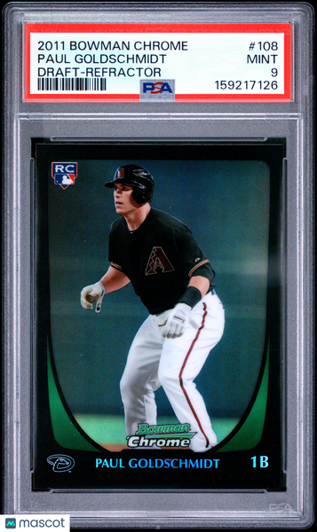 Paul Goldschmidt - 2011 Bowman Chrome Draft Refractor PSA 9