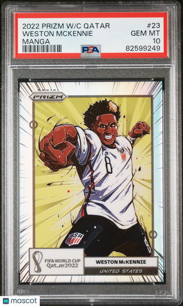 Weston Mckennie - 2022 Panini Prizm World Cup Qatar Manga PSA 10