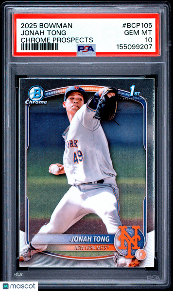 Jonah Tong - 2025 Bowman Chrome Prospects PSA 10