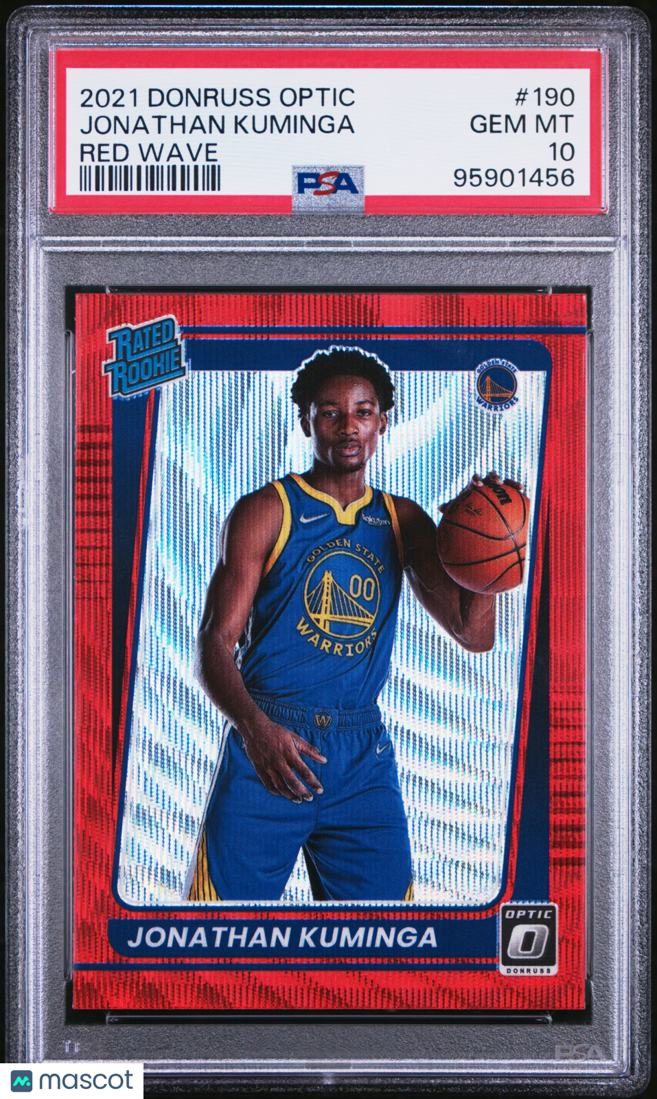 Jonathan Kuminga - 2021 Panini Donruss Optic Red Wave PSA 10