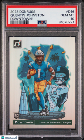 Quentin Johnston - 2023 Panini Donruss Downtown! PSA 10
