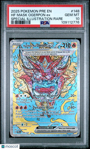 2025 Pokemon Evolutions HF Mask Ogerpon EX #148 Special Illustration Rare PSA 10