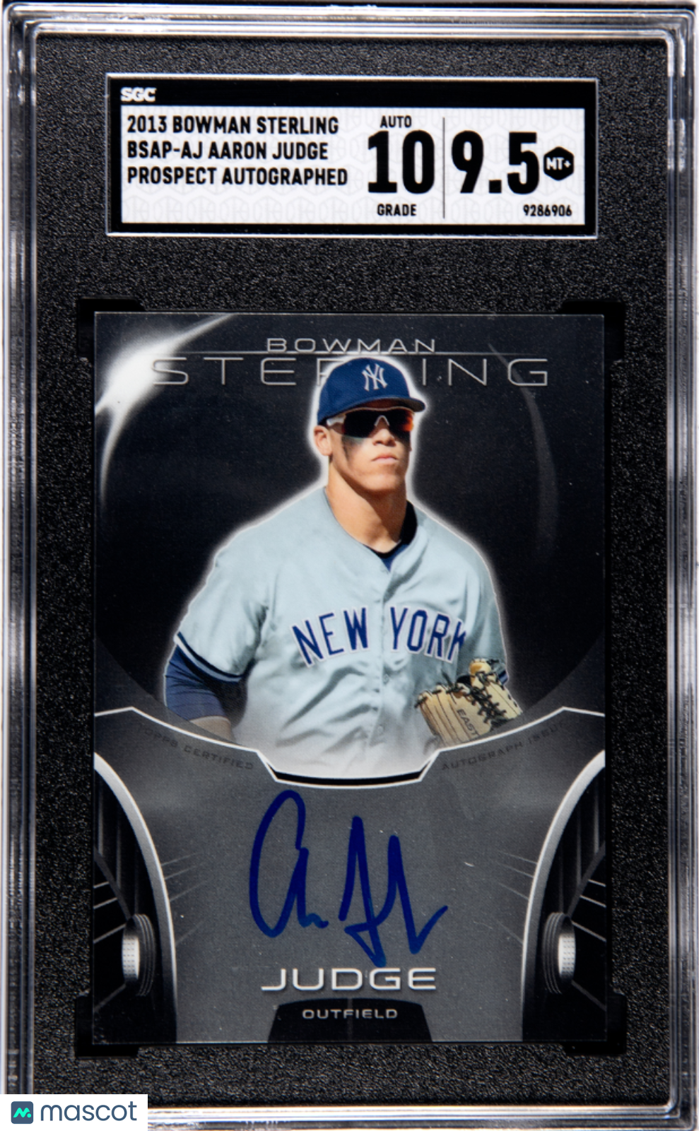 Aaron Judge - 2013 Bowman Sterling Prospect Autograph SGC 9.5