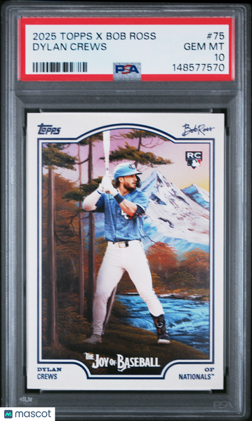 Dylan Crews - 2025 Topps X Bob Ross The Joy Of Baseball PSA 10