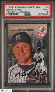 Derek Jeter - 2023 Topps Chrome Platinum Anniversary Topps Chrome City  PSA 9