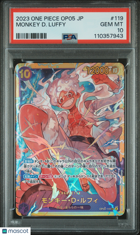 One Piece Japanese-Awakening Of The New Era Monkey D. Luffy #119 Japanese PSA 10