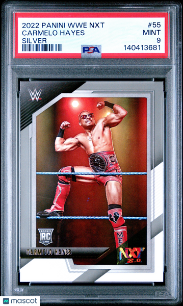 Carmelo Hayes - 2022 Panini WWE NXT Silver PSA 9