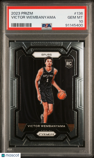 Victor Wembanyama - 2023 Panini Prizm Rookie PSA 10