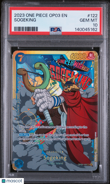 2023 One Piece Op03-Pillars Of Strength Sogeking PSA 10 #122