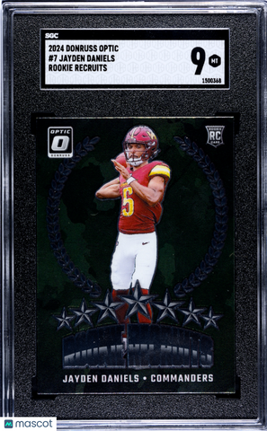 Jayden Daniels - 2024 Donruss Optic Rookie Recruits SGC 9