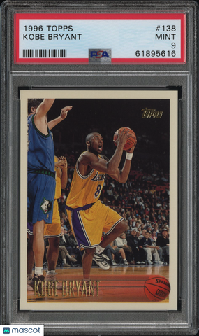 Kobe Bryant - 1996 Topps PSA 9