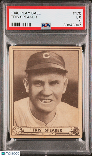 Tris Speaker - 1940 Play Ball PSA 5
