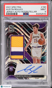 Austin Reaves - 2021 Panini Spectra Jersey Auto Interstellar PSA 9 2/49