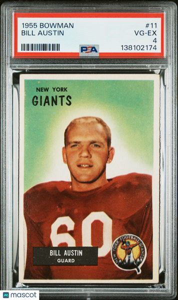 Bill Austin - 1955 Bowman PSA 4