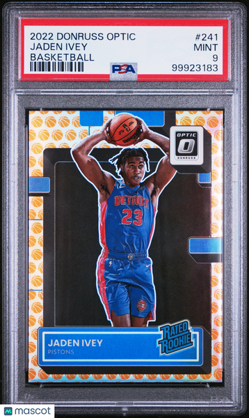 Jaden Ivey - 2022 Panini Donruss Optic Basketball PSA 9