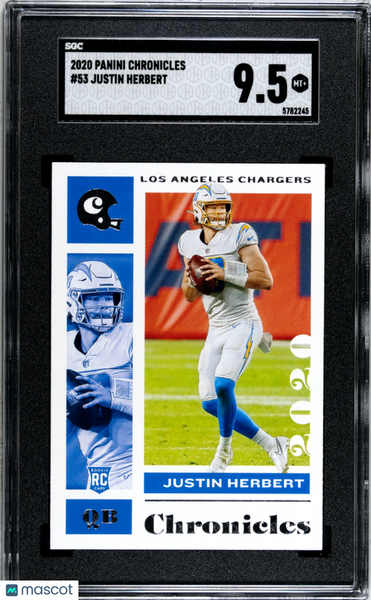 Justin Herbert - 2020 Panini Chronicles SGC 9.5