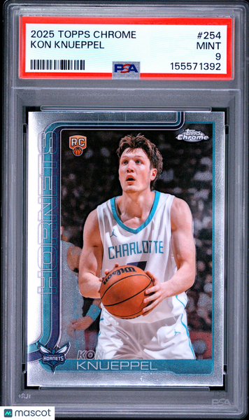 Kon Knueppel - 2025 Topps Chrome PSA 9
