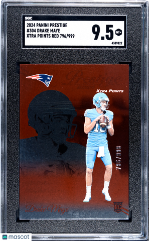 Drake Maye - 2024 Panini Prestige Xtra Points Red SGC 9.5