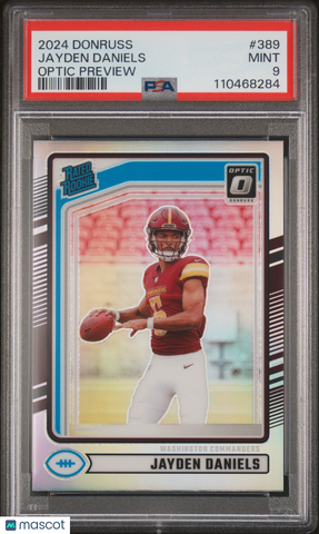 Jayden Daniels - 2024 Panini Donruss Optic Preview PSA 9 Rookie