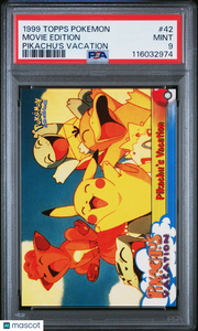 1999 Topps Pokemon The Movie Edt Movie Edition #42 PSA 9
