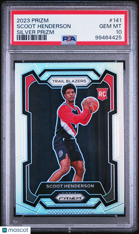 Scoot Henderson - 2023 Panini Prizm Silver PSA 10