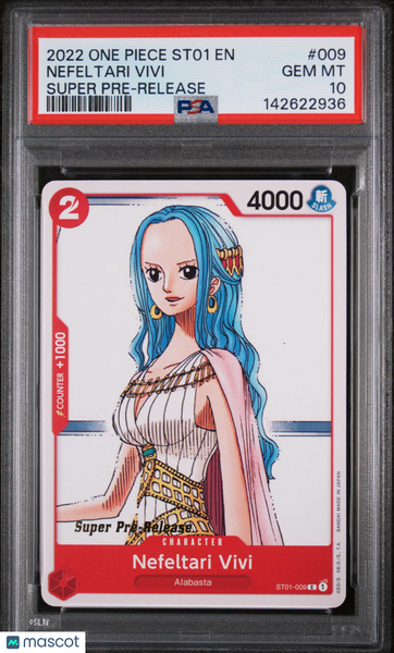 2022 One Piece Starter Deck St01-Straw Hat Crew Nefeltari Vivi PSA 10 #009