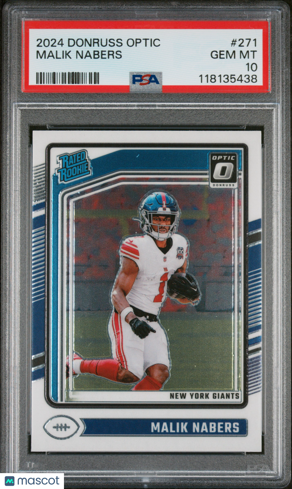Malik Nabers - 2024 Panini Donruss Optic PSA 10