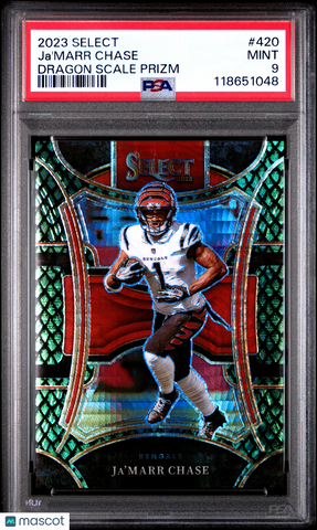 Ja'marr Chase - 2023 Panini Select Dragon Scale Prizm PSA 9 17/70