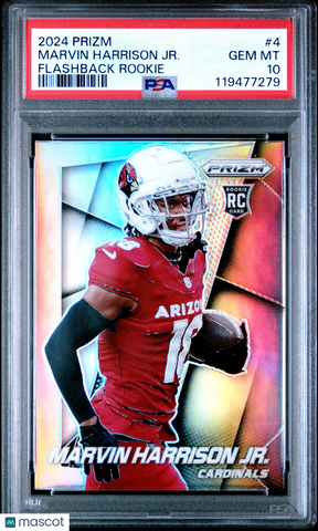 Marvin Harrison JR. - 2024 Panini Prizm Prizm Flashback Rookie PSA 10