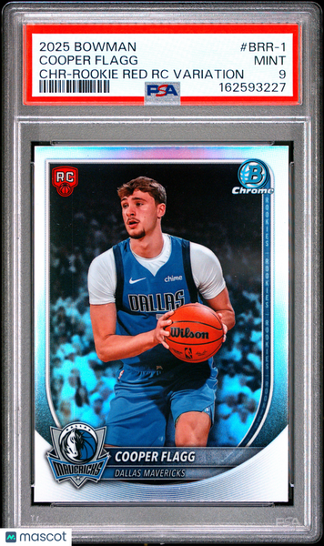 Cooper Flagg - 2025 Bowman Chrome Rookie Red Logo Variation PSA 9