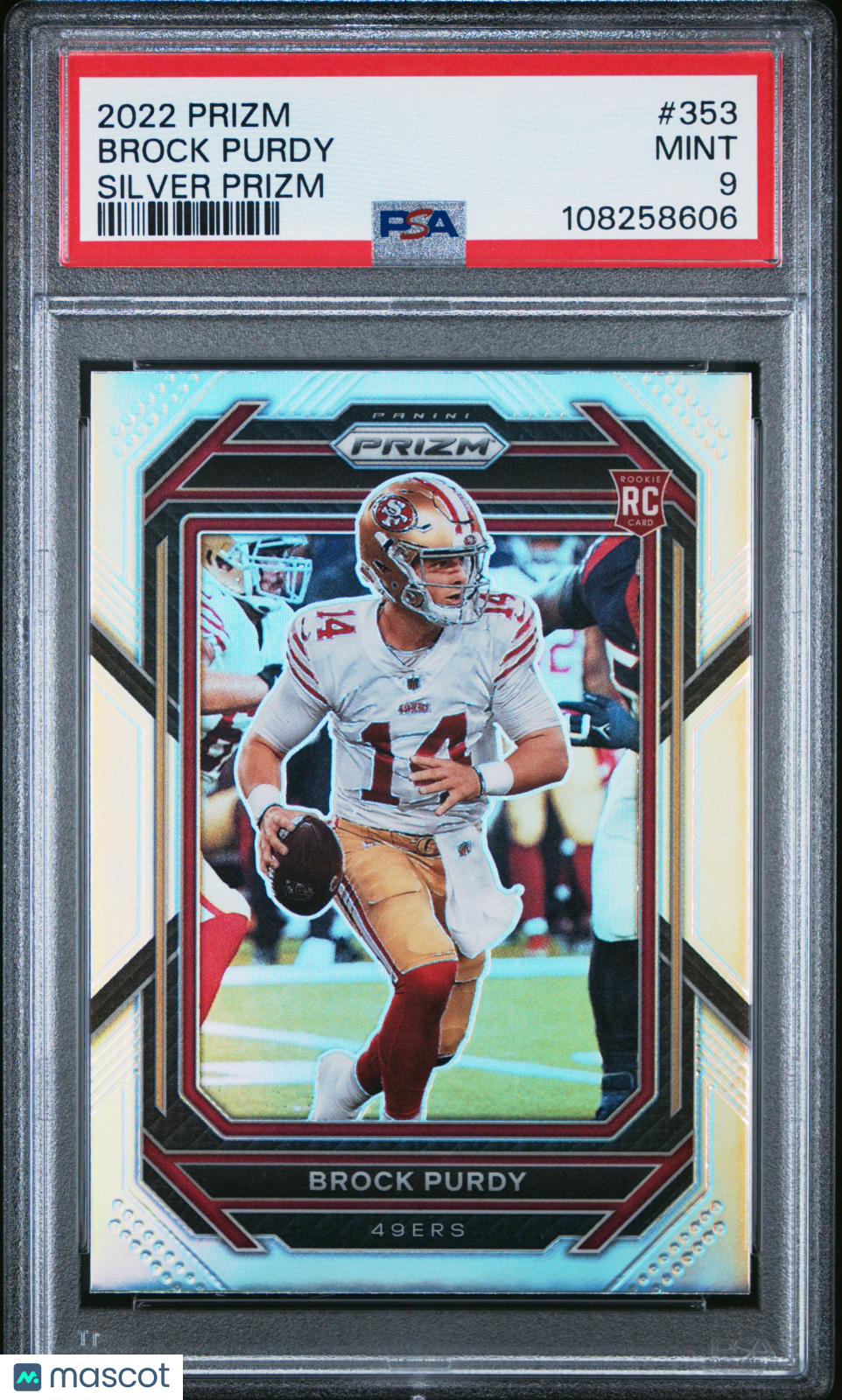 Brock Purdy - 2022 Panini Prizm Silver PSA 9