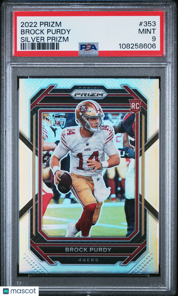 Brock Purdy - 2022 Panini Prizm Silver PSA 9