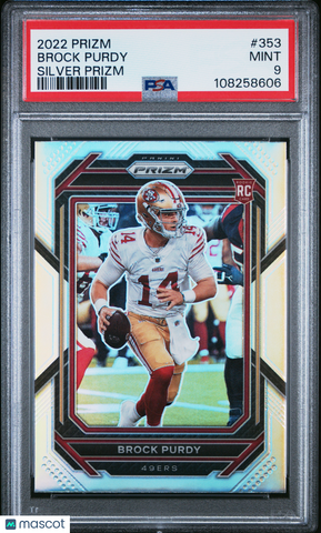 Brock Purdy - 2022 Panini Prizm Silver PSA 9